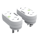 Energizer ET-SDAW Power Adaptor with Surge Protection Twin Pack
