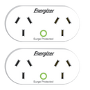 Energizer ET-SDAW Power Adaptor with Surge Protection Twin Pack