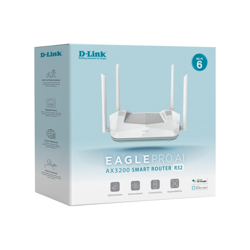 D-Link  Eagle Pro R32 AI AX3200 Mesh Router
