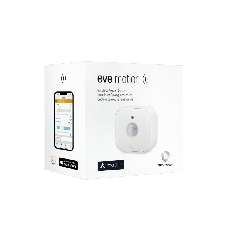 Eve 10EBY9951 Motion Smart Motion Sensor with Light Sensor