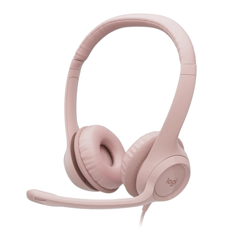 Logitech H390 Wired USB Headset - Rose 981-001282