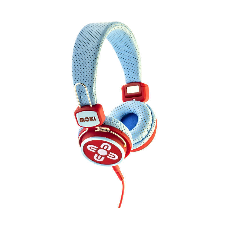 Moki Kids Safe Headphones - Blue & Red