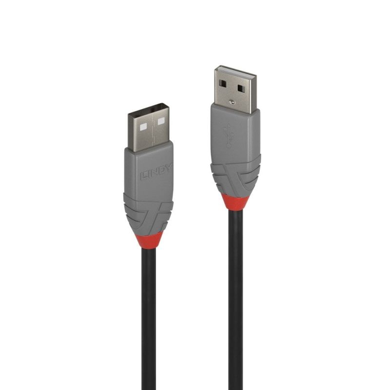 Lindy 1m USB 2.0 Type A to A Cable - Anthra Line