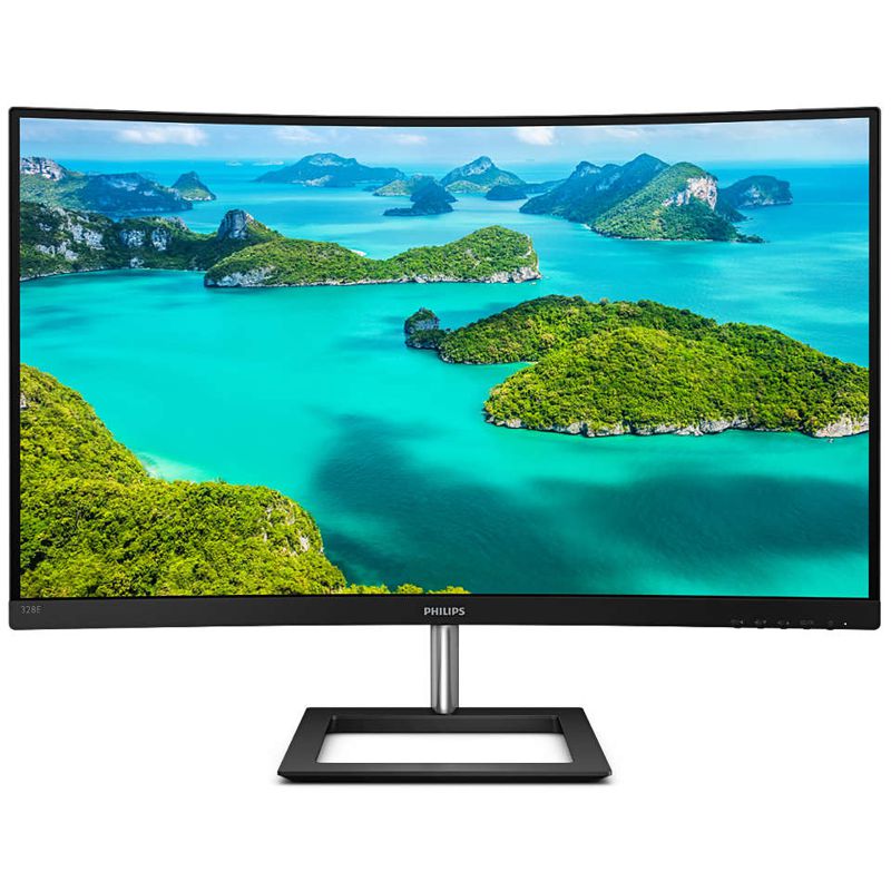 Phillips 328E1CA 32" 4K WLED Curved Monitor, 3840x2160, HDMI, DP, speakers, VESA