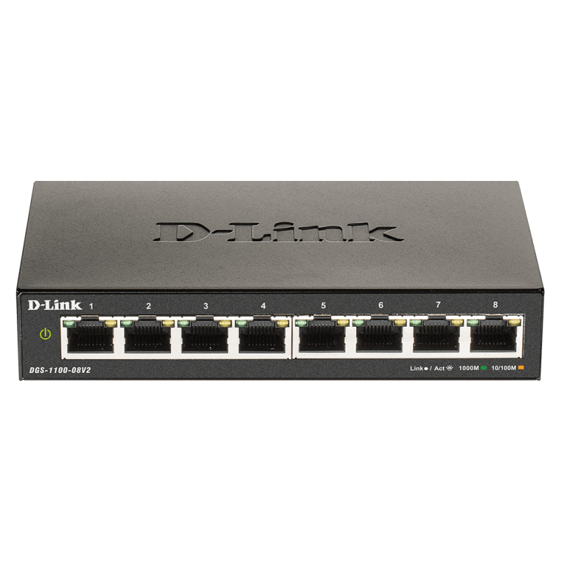 D-Link DGS-1100-08V2 8-Port Gigabit Smart Switch