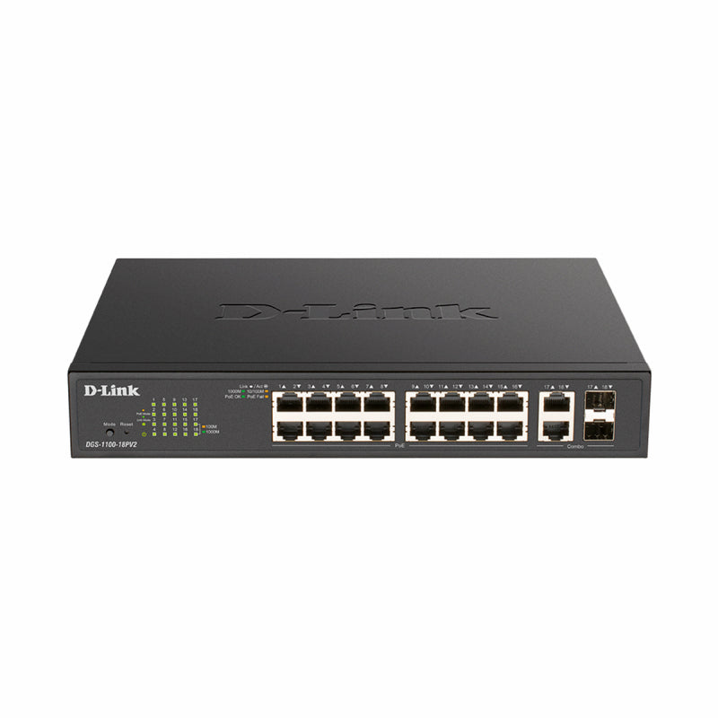 D-Link DGS-1100-18PV2 18-Port Managed Switch