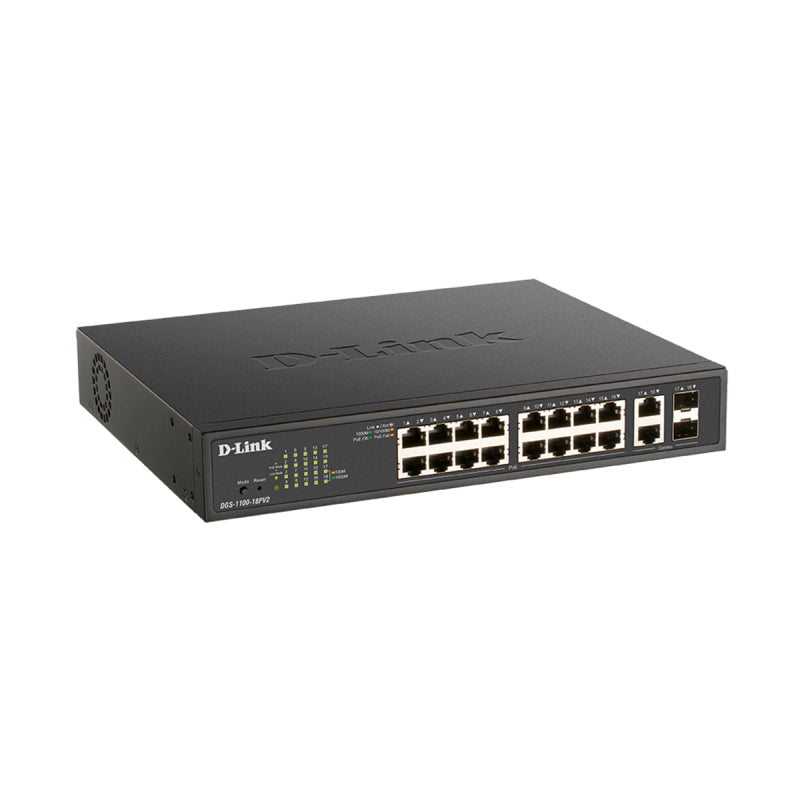 D-Link DGS-1100-18PV2 18-Port Managed Switch