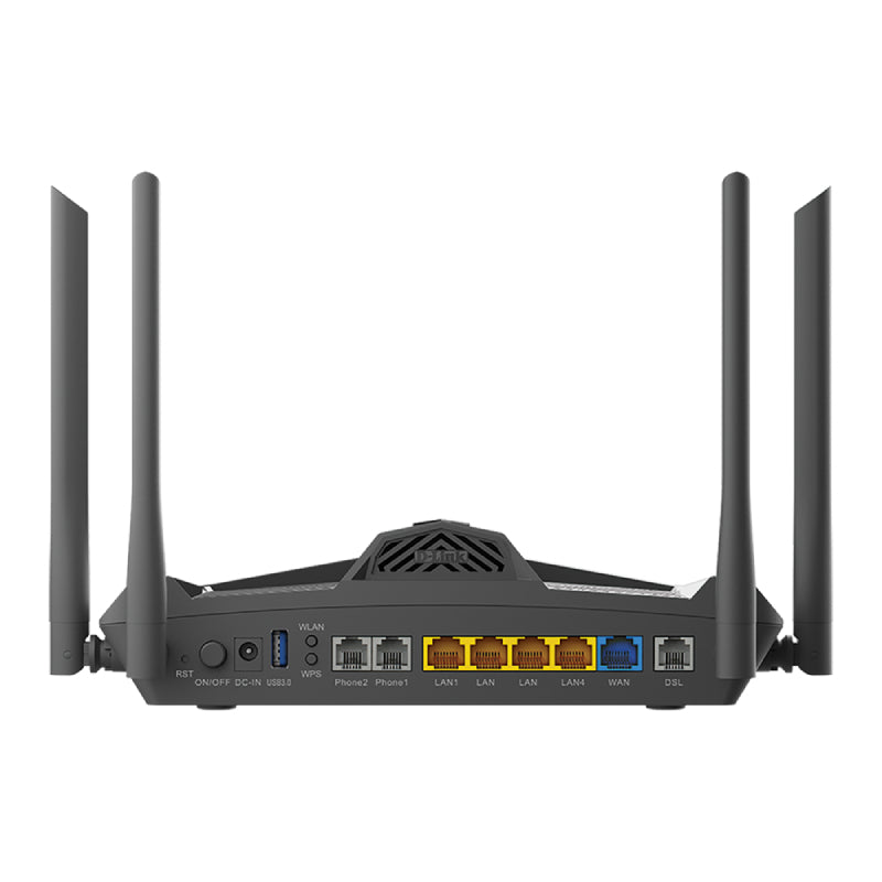 D-Link DSL-X1852E AX1800 Wi-Fi 6 VDSL2/ ADSL2+ Modem Router with VoIP