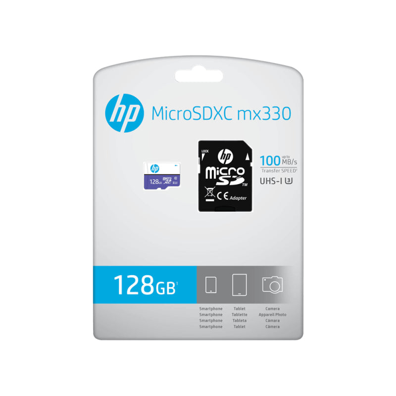 HP MX330 MicroSD U3 A1 128GB Flash Memory Card