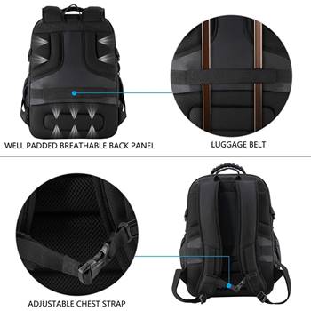Kroser 17.3" Heavy Duty Laptop Backpack - Water-Repellent with USB Charging Port & RFID Pockets