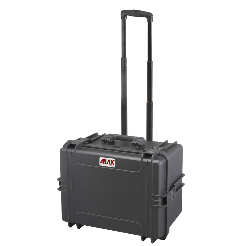 PPMax Watertight Case with Trolley & Wheels  500x350x280mm - Foam Included - MAX505H280STR