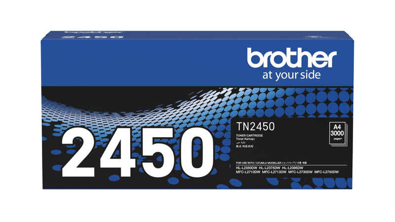 Brother TN-2450 Black [3K] Toner Cartridge - Genuine